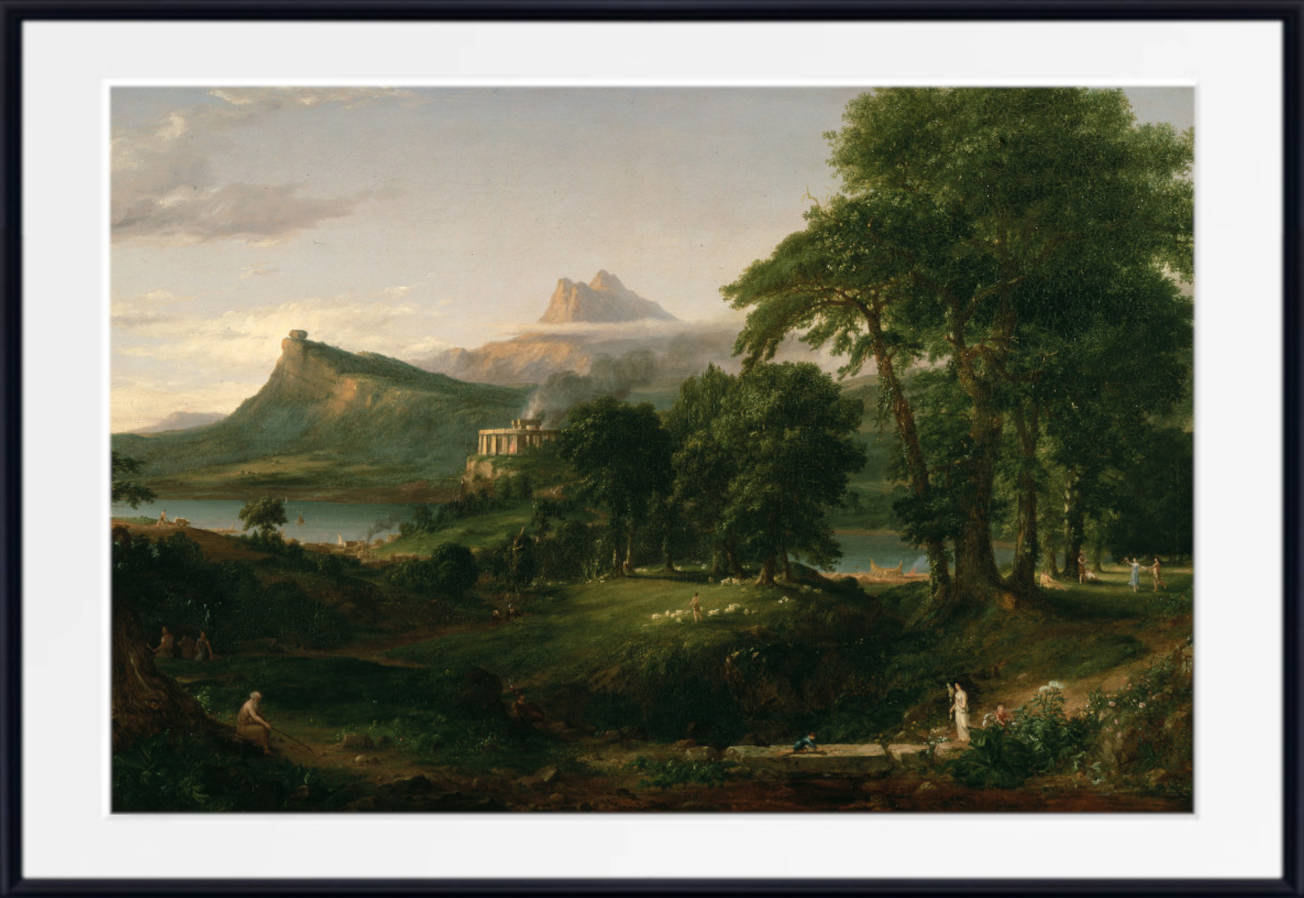 Thomas Cole, Old Masters Fine Art Print, Arcadian Pastoral State