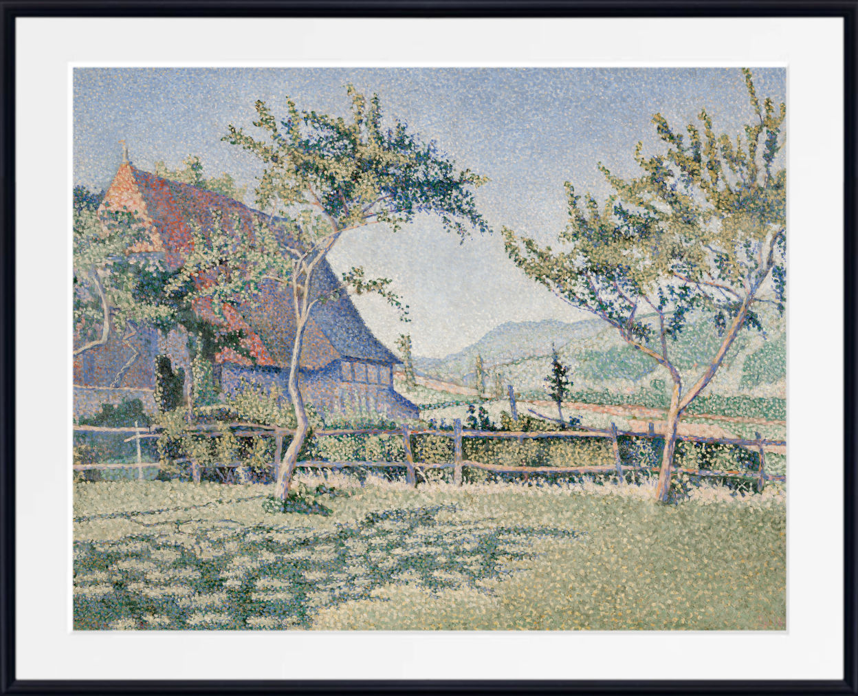 Paul Signac Fine Art Print, Comblat-le-Château, the Meadow (Le Pré)