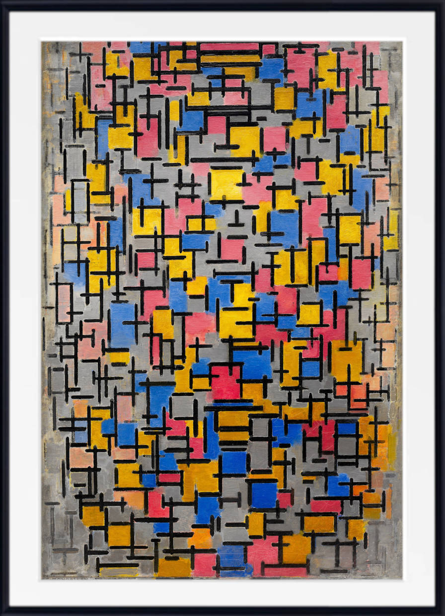 Piet Mondrian Abstract Fine Art Print, Composition