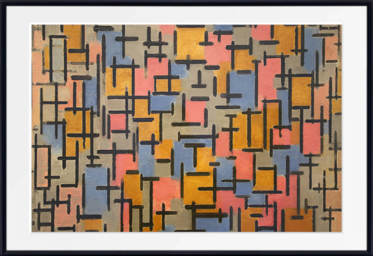 Piet Mondrian Abstract Fine Art Print, Composition II
