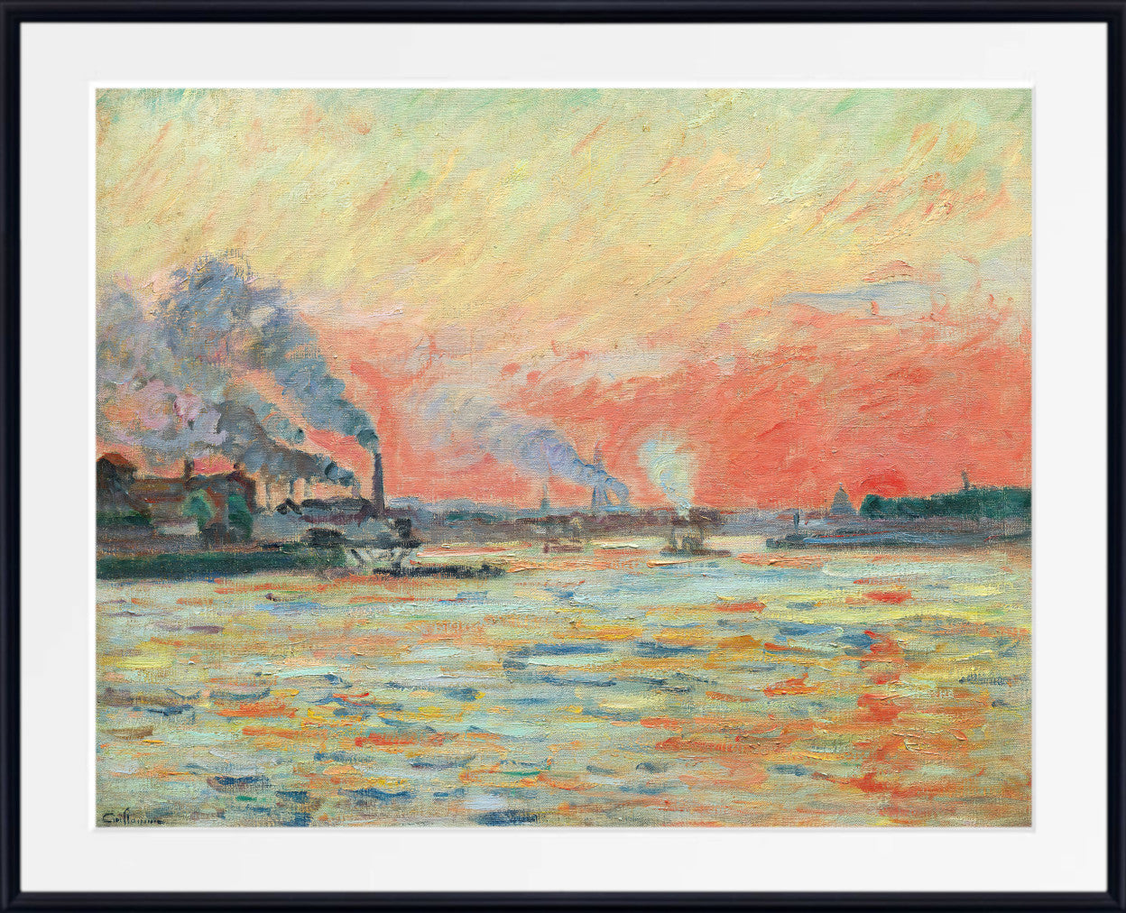 Confluent de la Seine et de la Marne à Ivry (1889), Armand Guillaumin