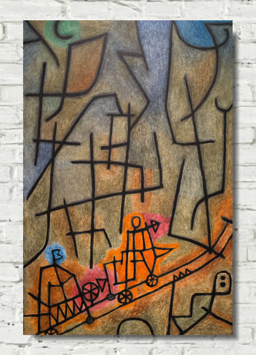 Conquest of the Mountain, Paul Klee Fine Art Print