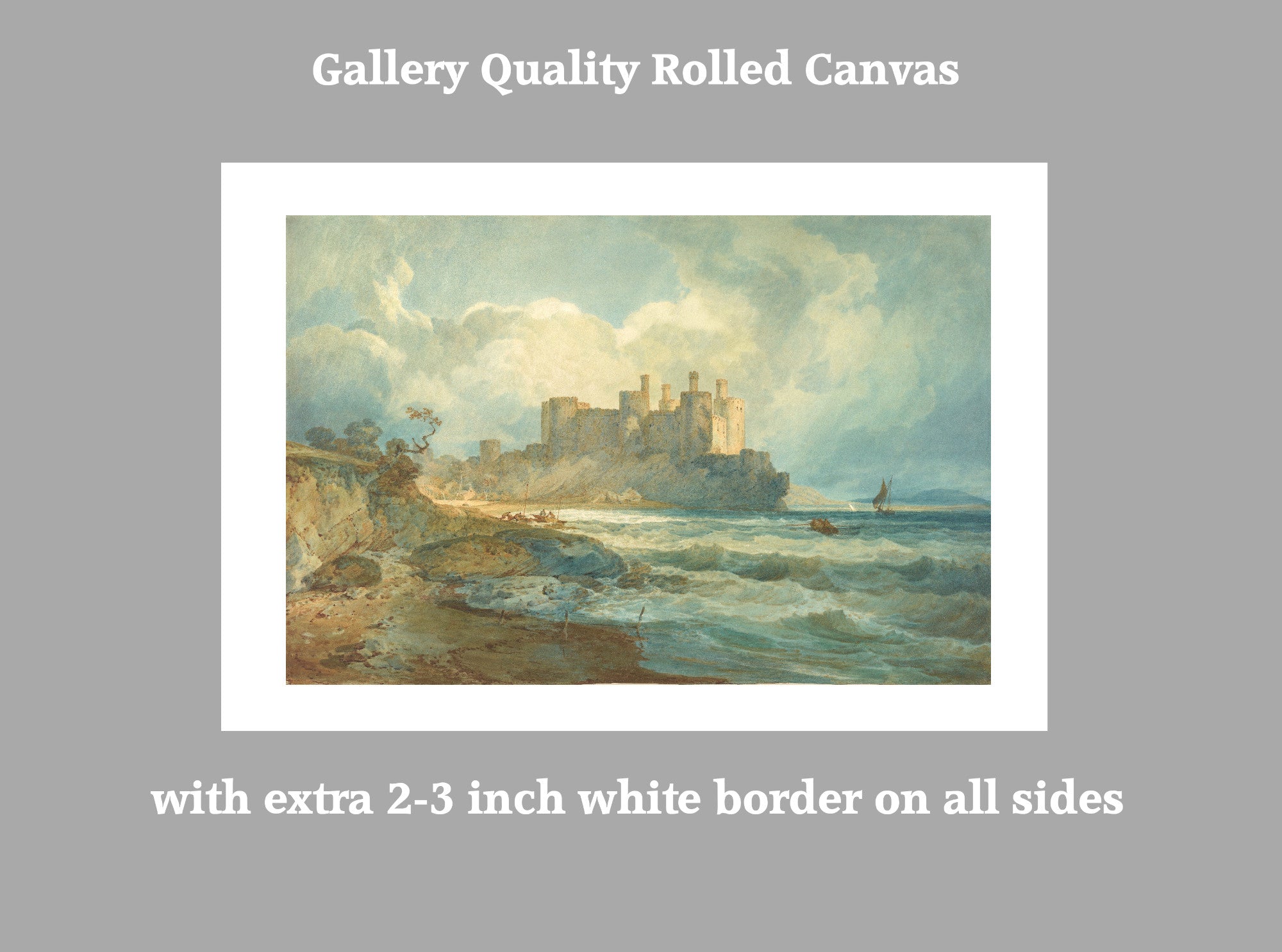 Conway Castle, North Wales (1798) by Joseph Mallord William Turner