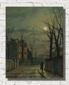 John Atkinson Grimshaw Print: Corner of the Old Road, Claughton, near Scarborough (1882)