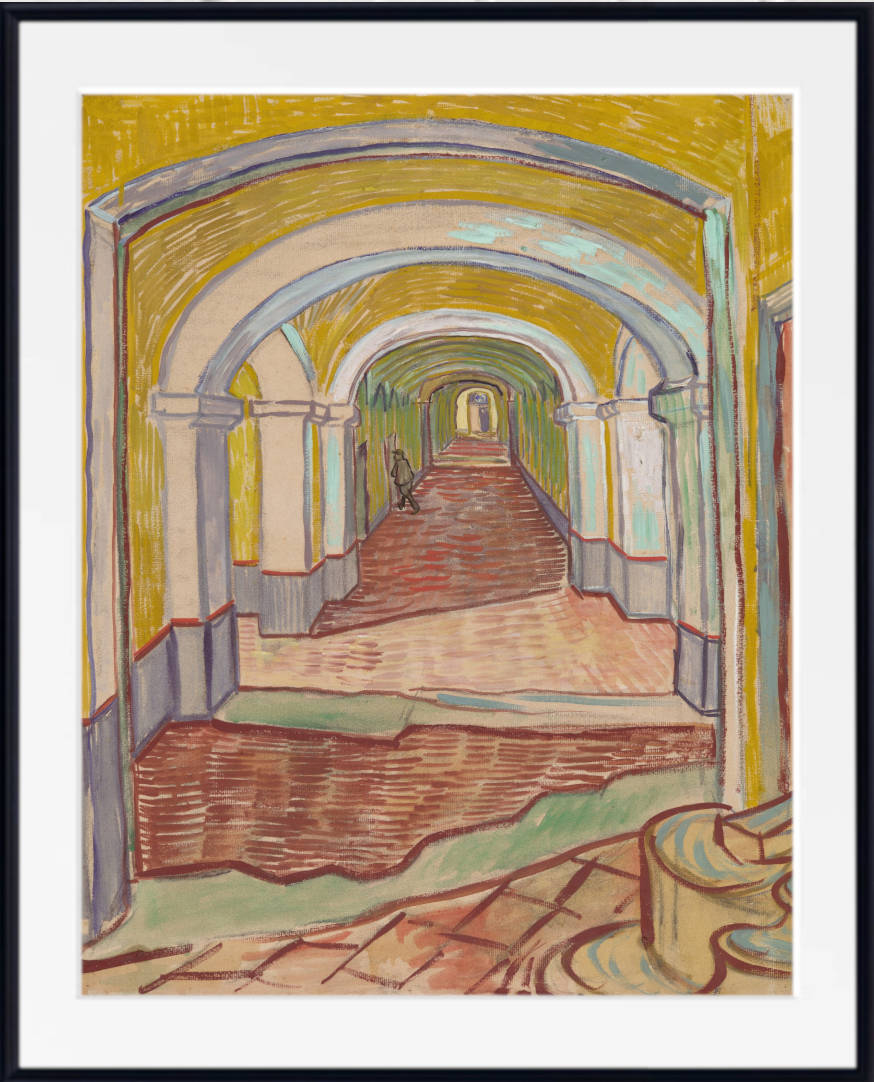 Corridor in the Asylum, Vincent Van Gogh Fine Art Print