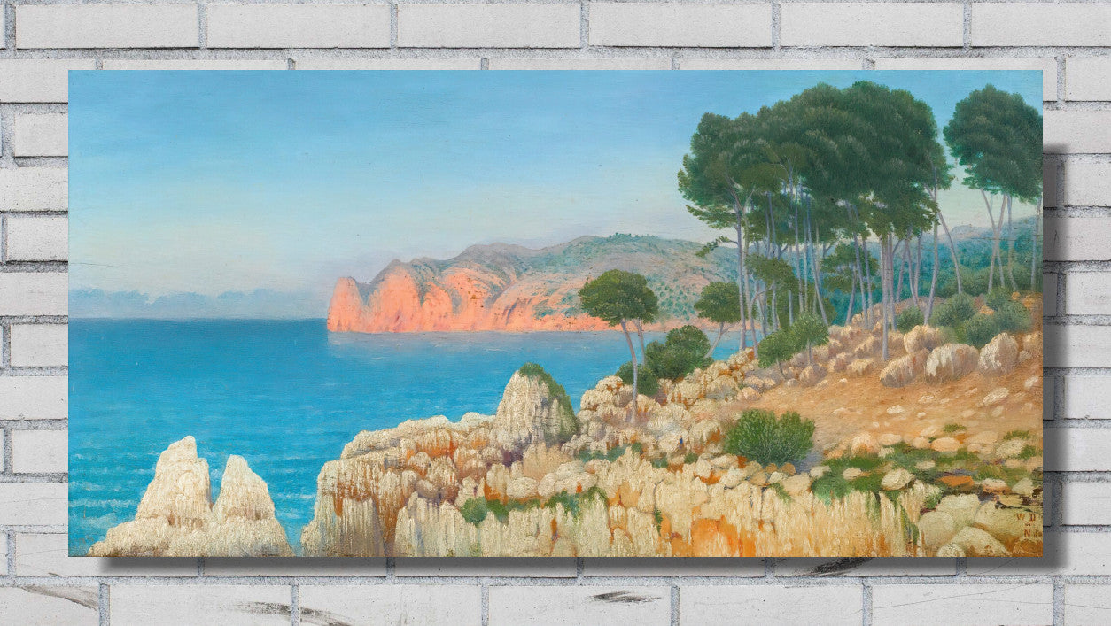 Balearic Coast (Mallorca, Cala San Vicente) (1900) by William Degouve de Nuncques