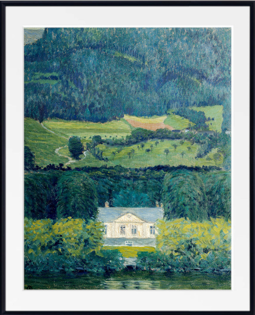 Koloman Moser Fine Art Print, Country house by the water
