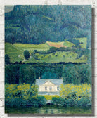 Koloman Moser Fine Art Print, Country house by the water