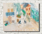 Couple on a bench, Place d’Hyères (circa 1928) by Raoul Dufy