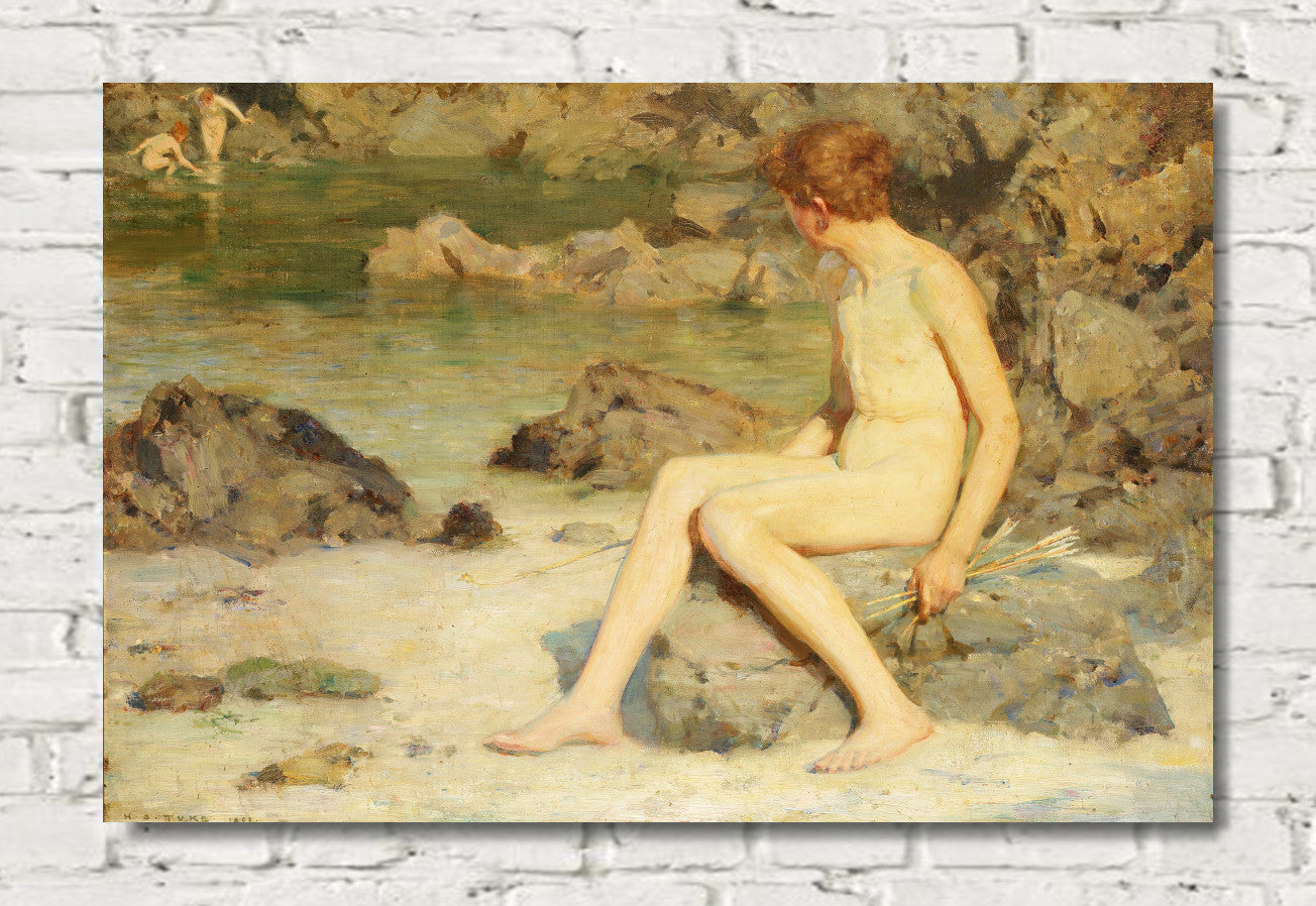 Cupid and Sea Nymphs (1899), Henry Scott Tuke