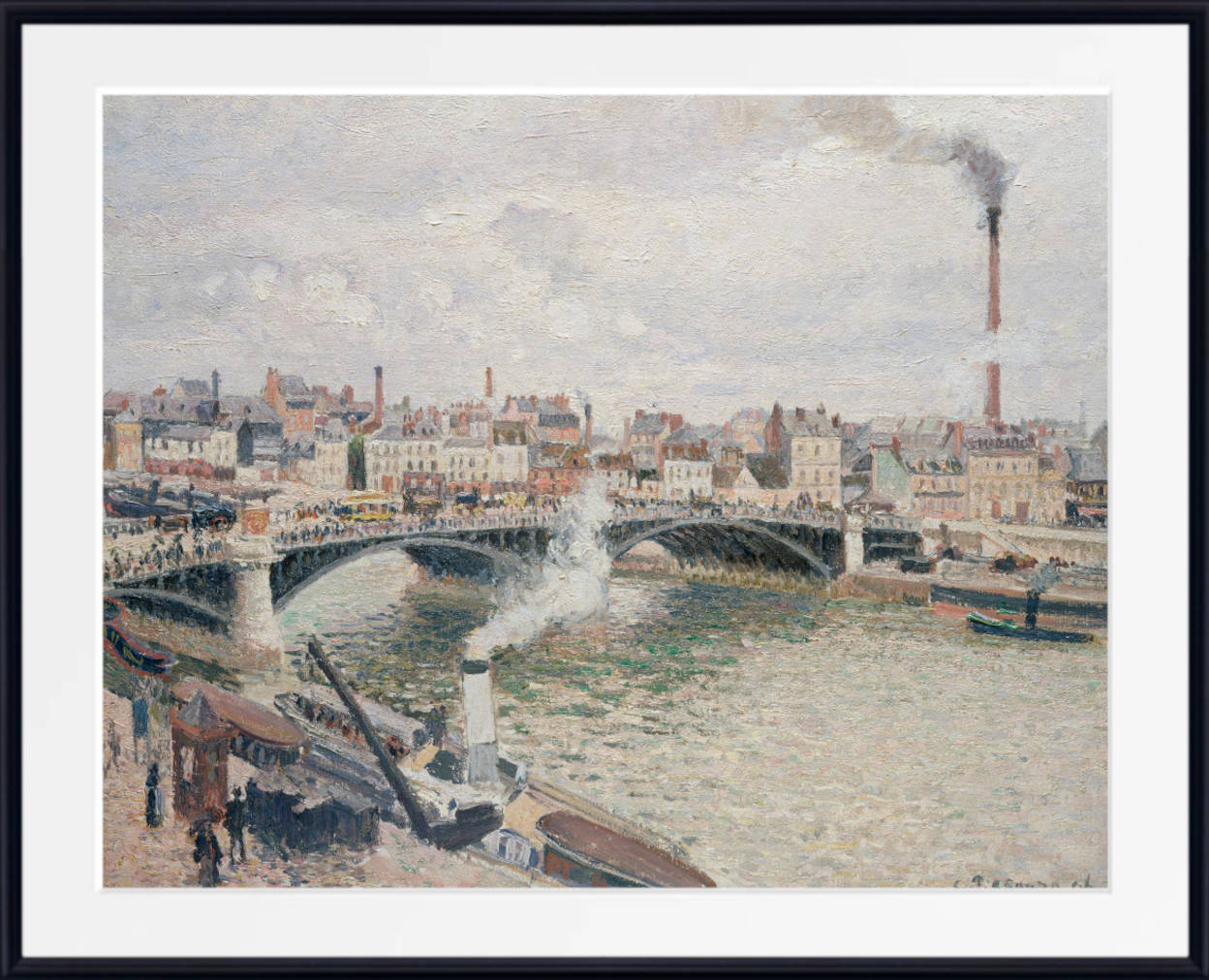 Camille Pissarro Print, View of Rouen