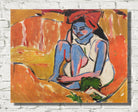Das blaue Mädchen in der Sonne (The blue girl in the sun) (1910) by Ernst Ludwig Kirchner