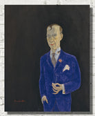 Caricature of Art Critic David Sprengel, by Nils Dardel