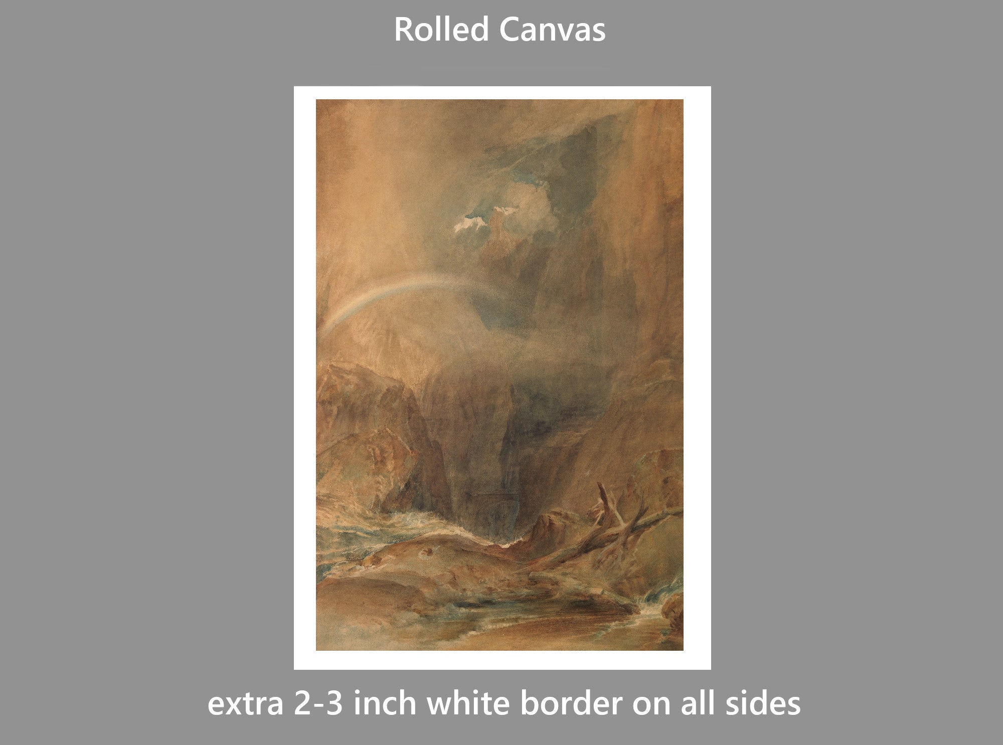 Devil’s Bridge, Saint Gotthard’s Pass (1804) by William Turner