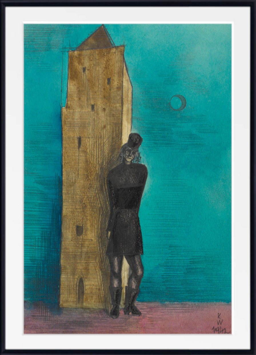 The Widow, Karl Wiener Abstract Print