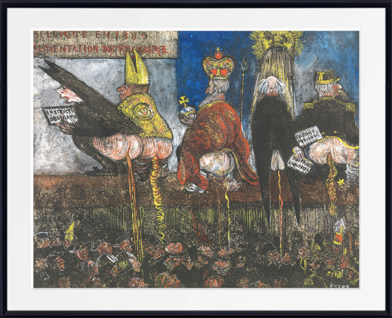 Doctrinal Nourishment (1889) by James Ensor