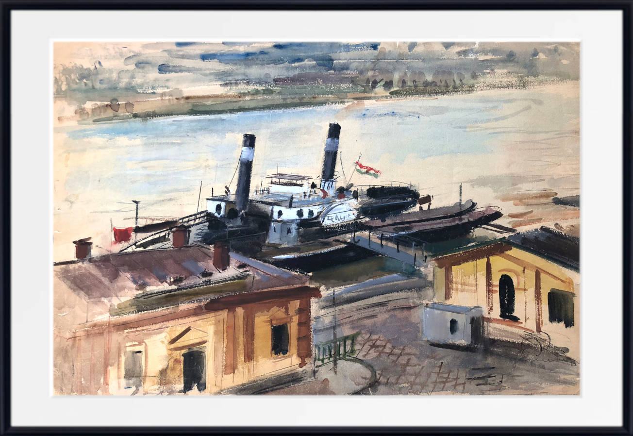 Otto Geigenberger Print, Danube steamer