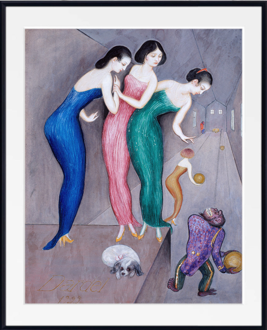 Dreams and Fantasies no.1 (The Skittle Alley) (1922), Nils Dardel