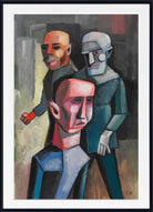 Three Men, Karl Wiener Abstract Print