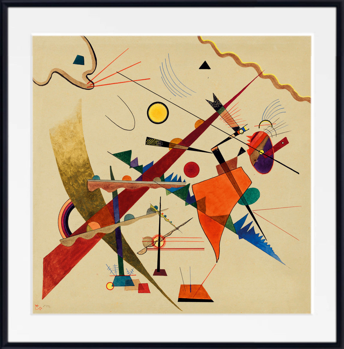 Dull Rise, Wassily Kandinsky Abstract Fine Art Print