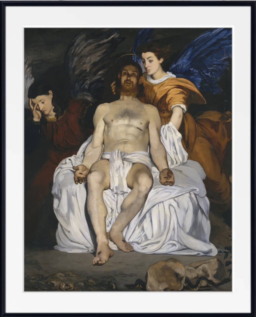 Édouard Manet Print : Le Christ Mort et Les Anges