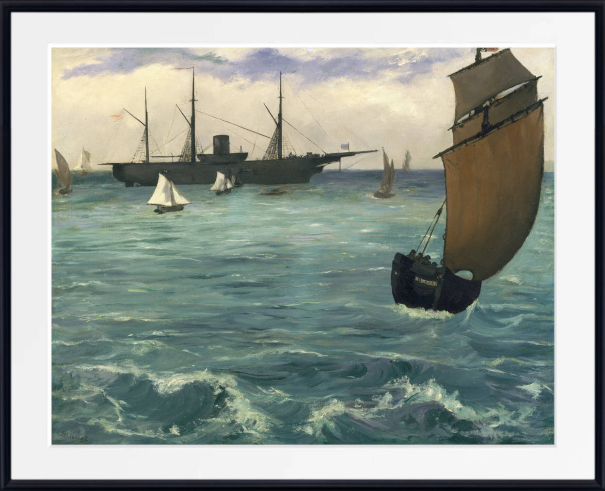 Édouard Manet Print : Le Kearsarge