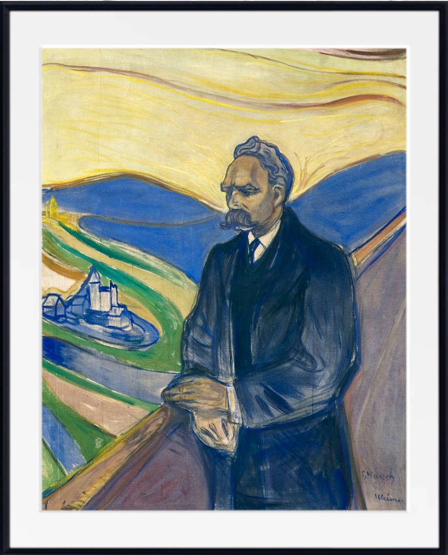 Edvard Munch Fine Art Print, Friedrich Nietzsche Portrait