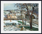 Camille Pissarro Print, Snow effect at L’Hermitage, Pontoise (1875)
