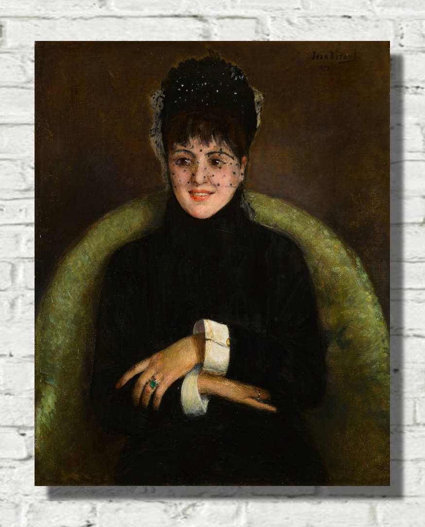 Jean Béraud Fine Art Print, Elegant in Emerald (1879)