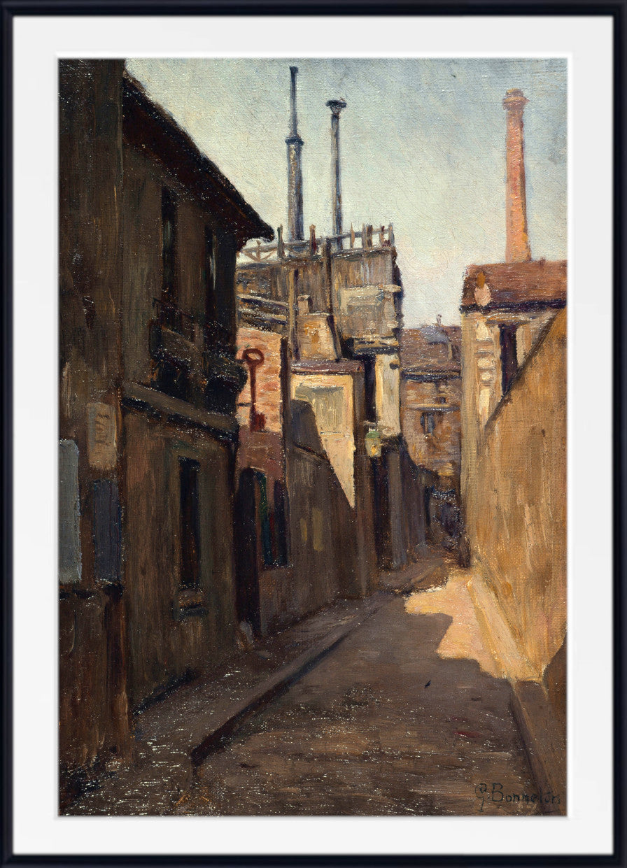 Germain Bonneton Print, Entrance to the Moret passage, rue des Cordelières (1900)