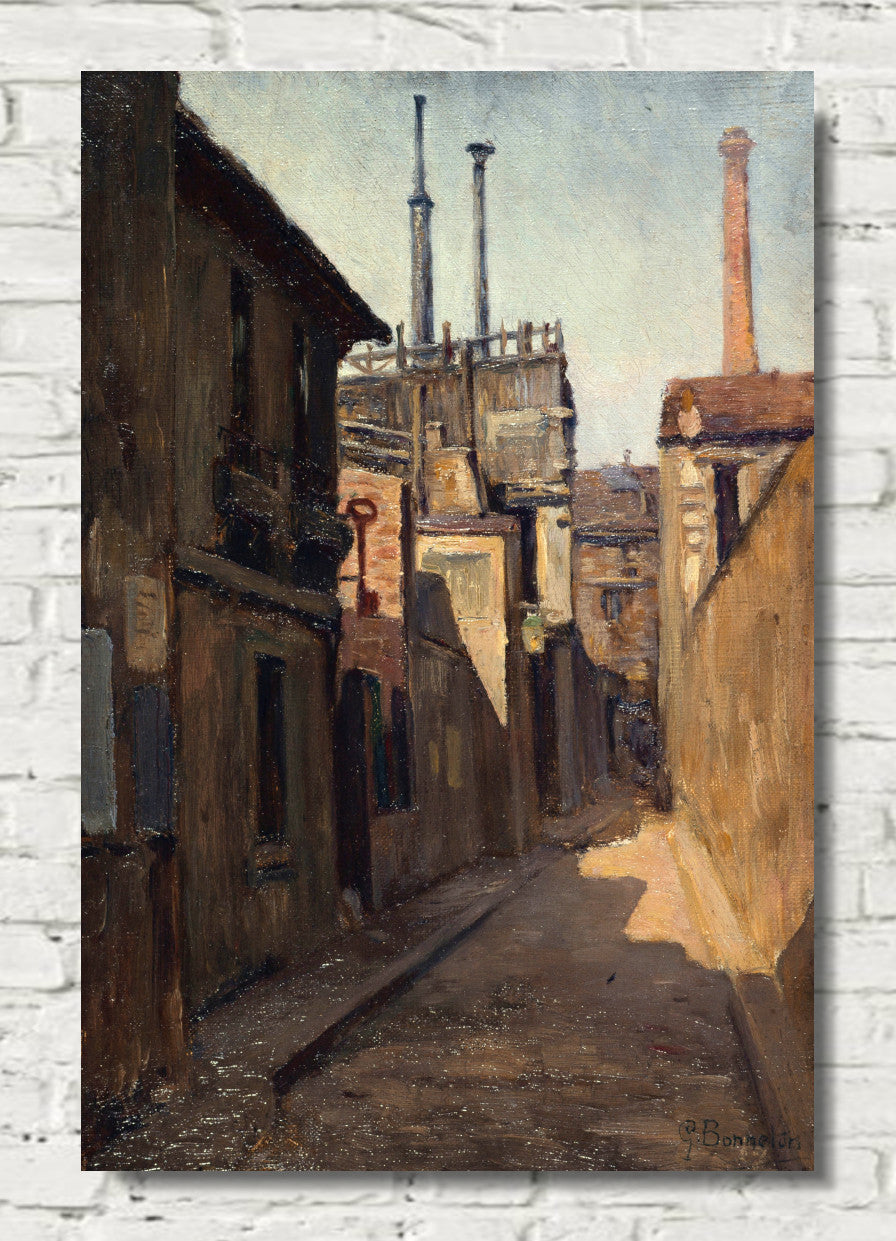 Germain Bonneton Print, Entrance to the Moret passage, rue des Cordelières (1900)