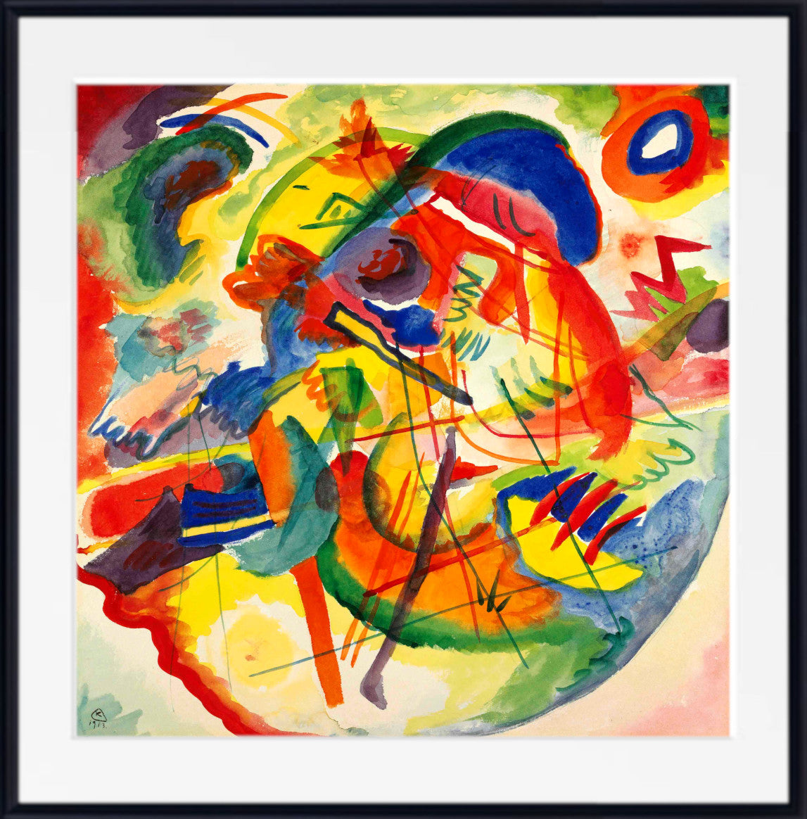 Abstract Geometric Art, Wassily Kandinsky Fine Art Print