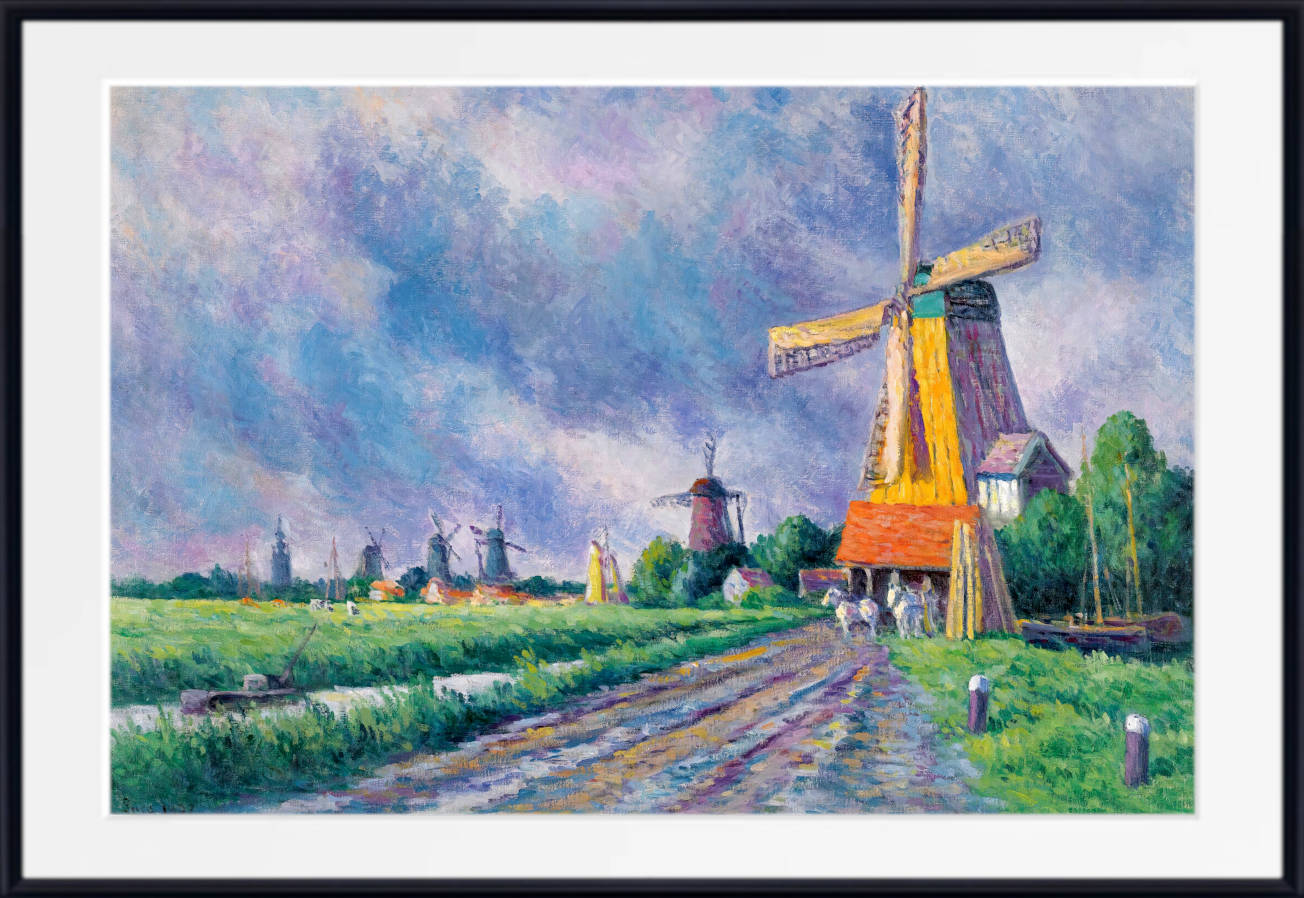 Maximilien Luce Print, Surroundings of Rotterdam (1907)