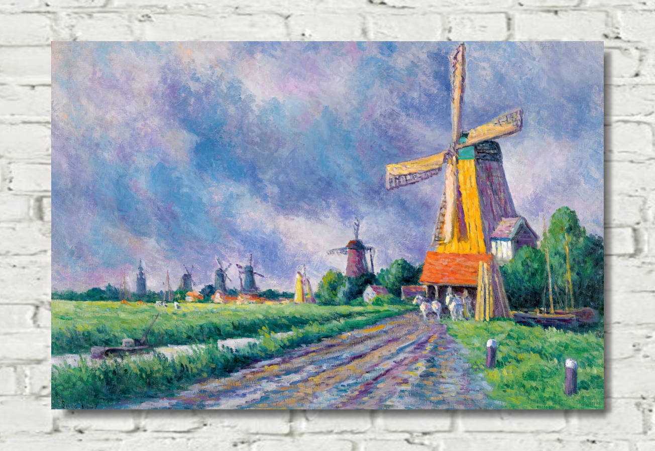 Maximilien Luce Print, Surroundings of Rotterdam (1907)