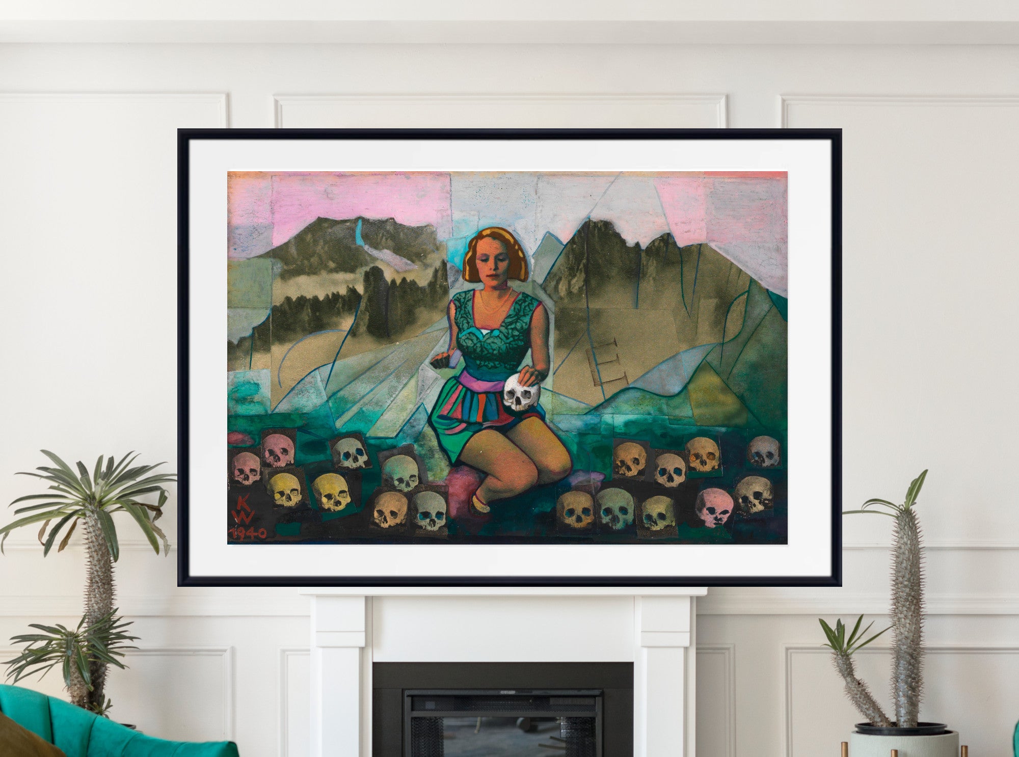 Memory of Else U., Karl Wiener Abstract Print