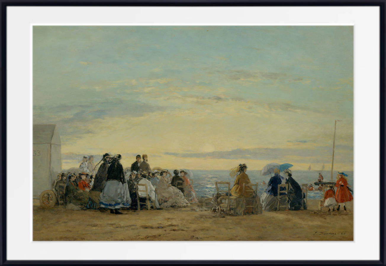 Eugène Boudin Fine Art Print : Sunset on the Beach