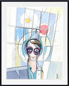 Euphoria, Self portrait, Karl Wiener Abstract Print
