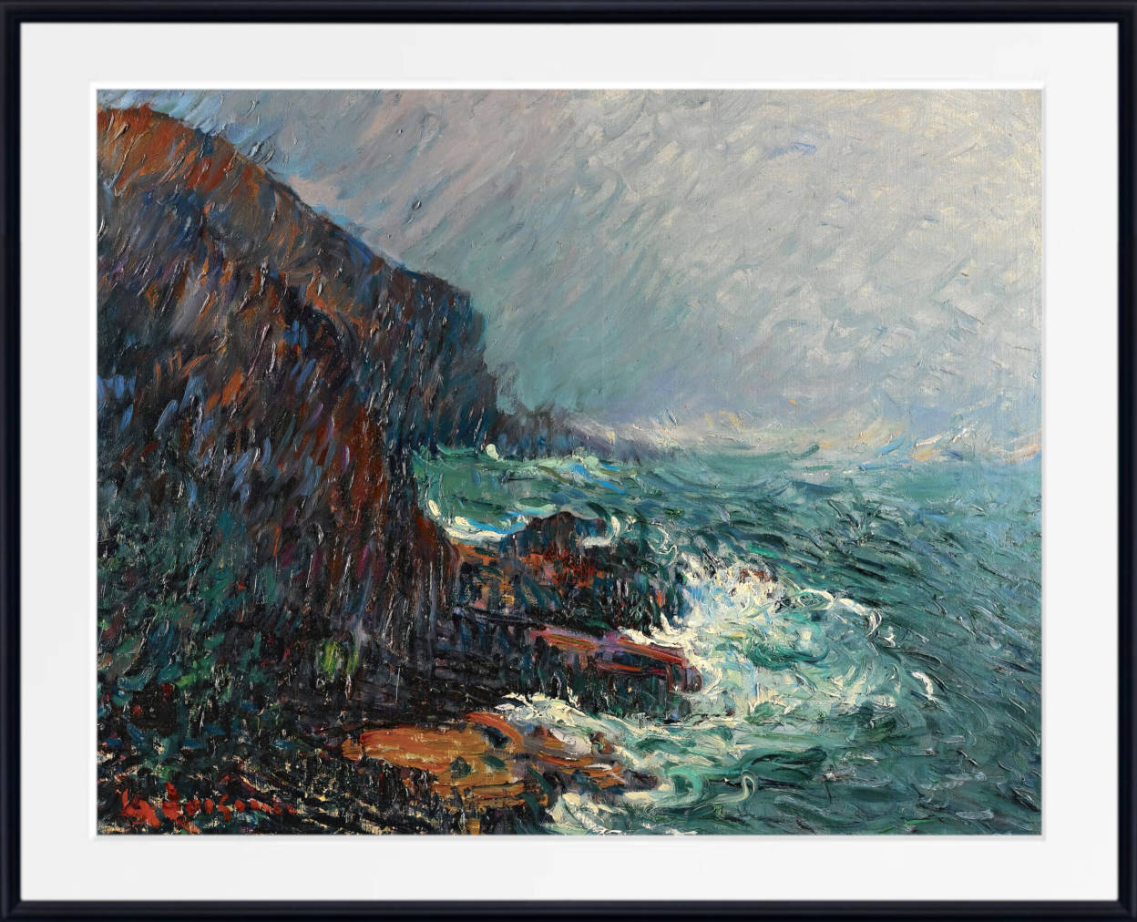 Gustave Loiseau Print, Cliffs In Normandy