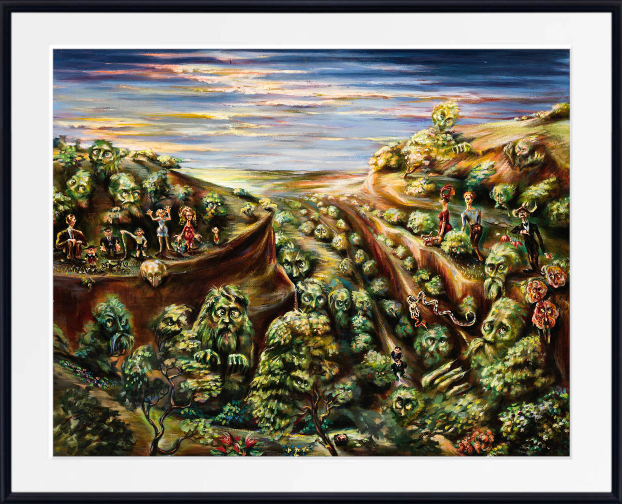 Howard Taft Lorenz Print, Family Picnic