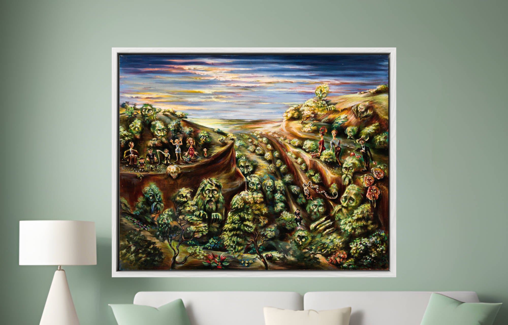 Howard Taft Lorenz Print, Family Picnic