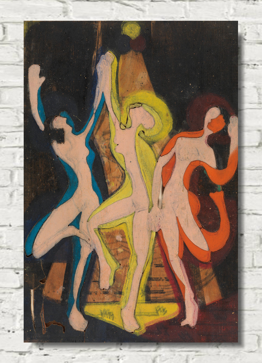 Color Dance, Color Stick II (1933) by Ernst Ludwig Kirchner