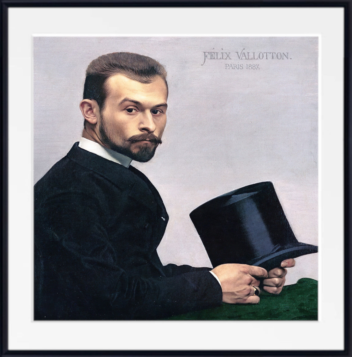 Félix Jasinski Holding His Hat, Félix Vallotton