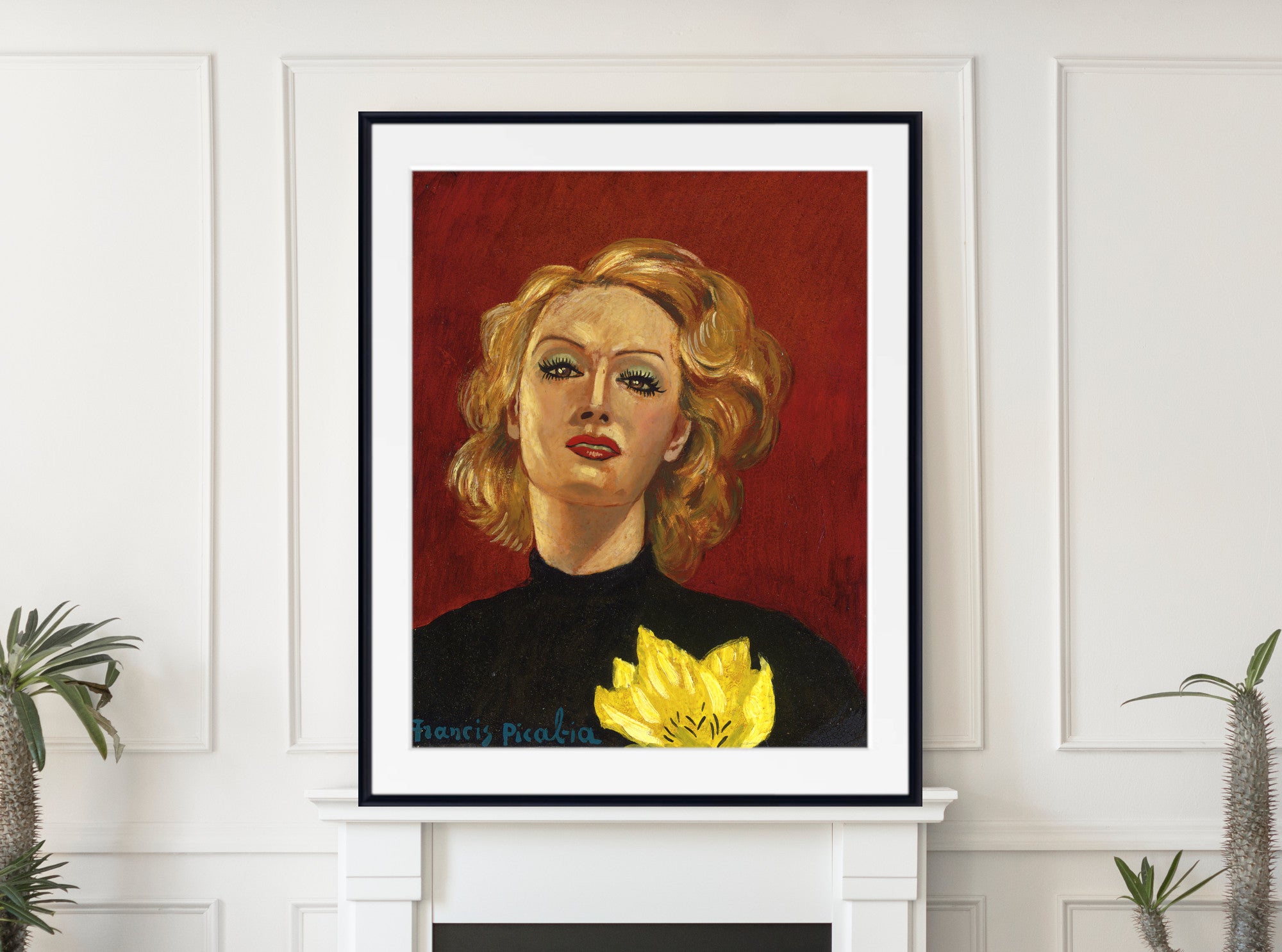 Woman with a Yellow Flower (1941), Francis Picabia Print