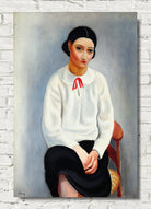 Woman with a white bodice (1924) by Moise Kisling