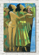 August Babberger Print, Festival of youth, two women