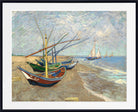 Vincent Van Gogh Fine Art Print, Fishing Boats on the Beach
