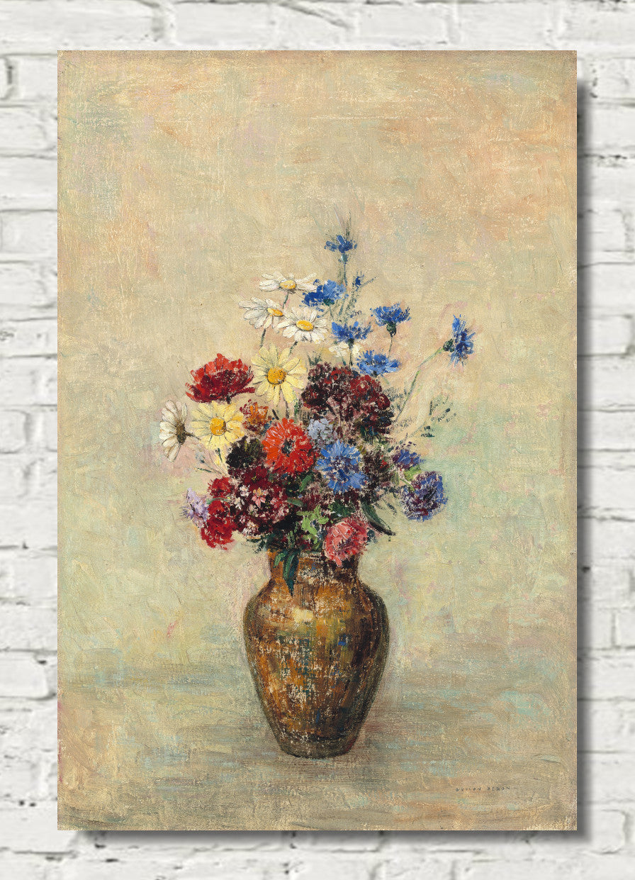 Flowers in a Vase (c. 1910) by Odilon Redon