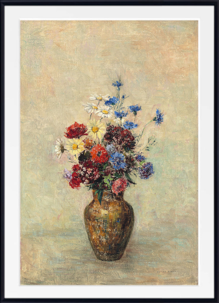 Flowers in a Vase (c. 1910) by Odilon Redon