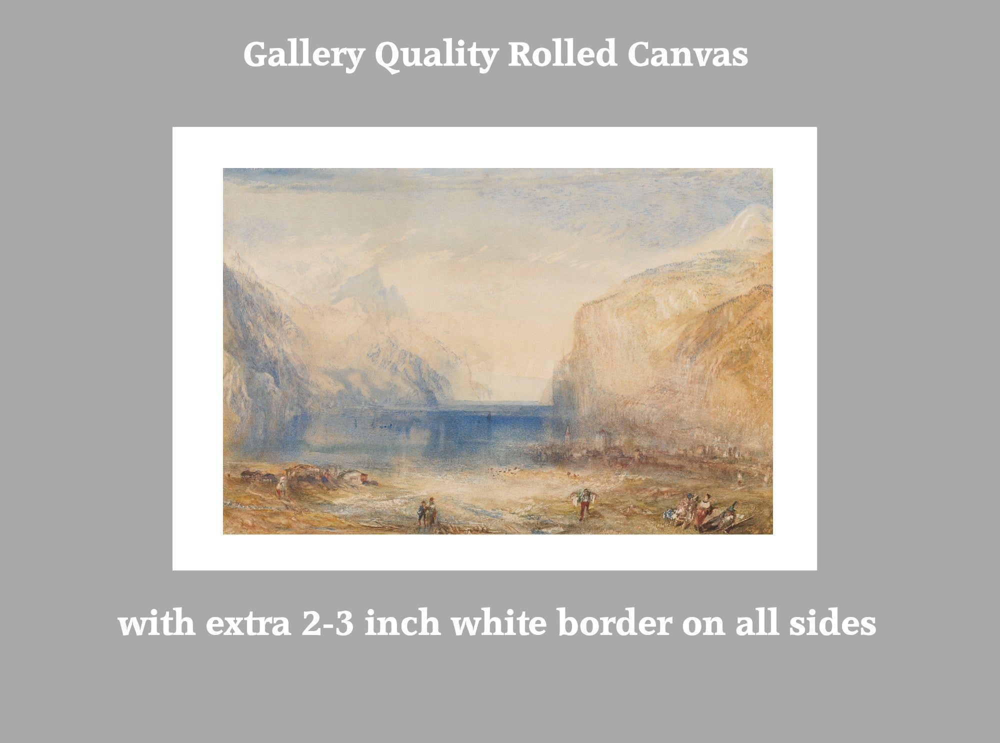 Fluelen- Morning (looking towards the lake) by William Turner