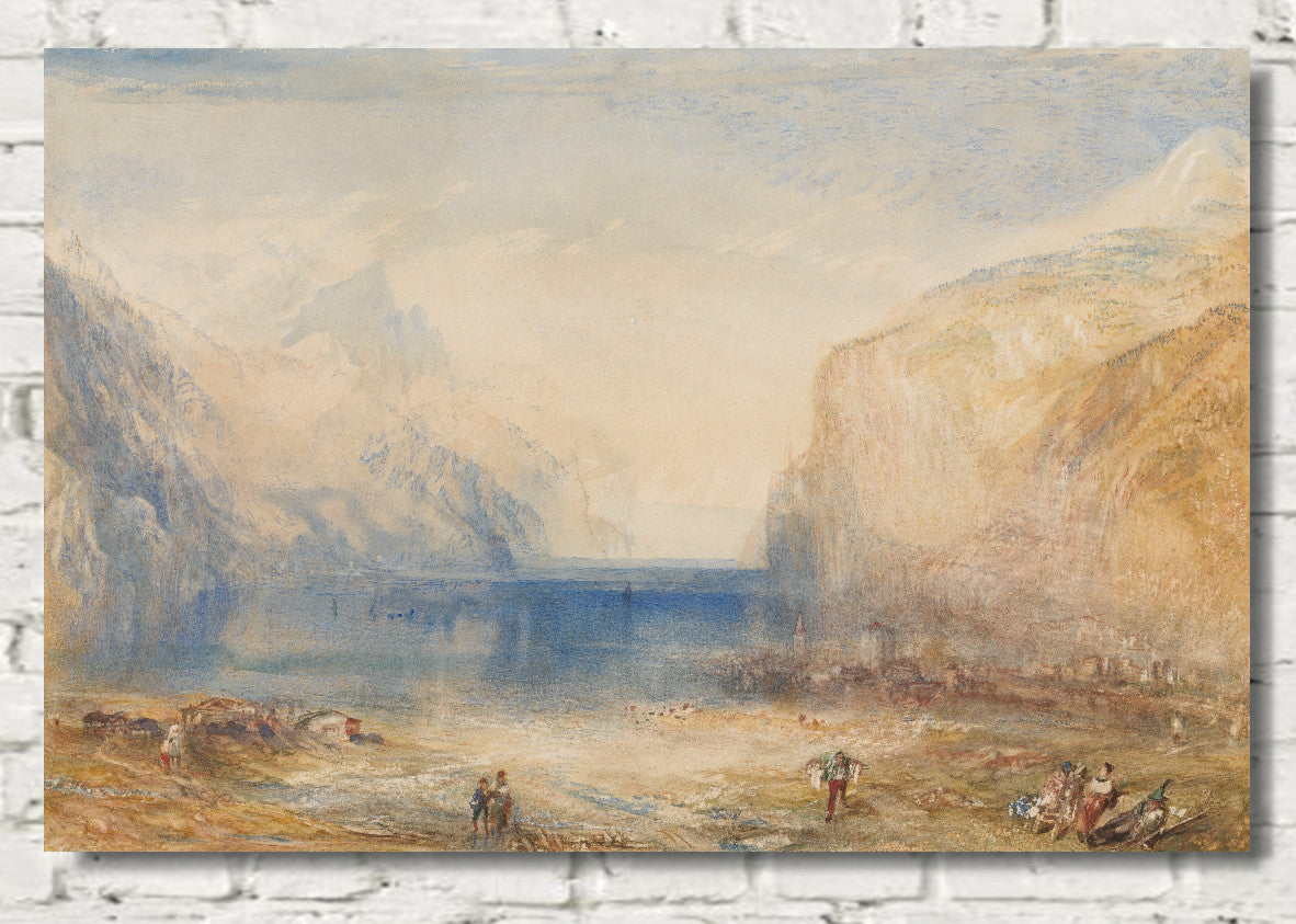 Fluelen- Morning (looking towards the lake) by William Turner